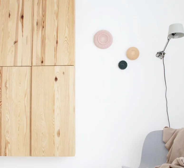 Applique*Tonone Applique murale, Bolt, , laiton, avec interrupteur, IP44,L44cm, H35cm - gris clair mat