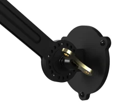 Applique murale, Bolt Under Fit, avec câble, noir fumé, L22cm, H19cm - Tonone