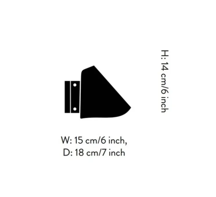 Applique murale, Bonnet SC103, noir, L15cm, H14cm - Andtradition