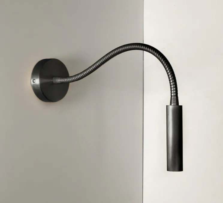 Applique murale, Book Flexo, laiton noirci, L12cm, H8,5cm - Contain