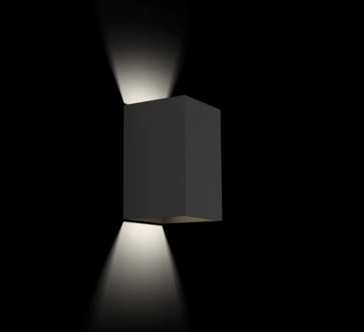 Applique murale, Box 4.0, noir, LED, L10cm, H16cm, 2700K, 400lm, IP65 - Wever&Ducré