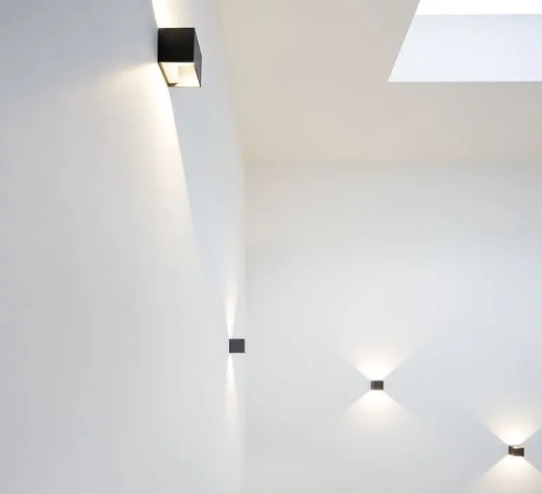 Applique*Wever&Ducré Applique murale, Box 1.0, , QT14, H10cm, L10cm - Wever&Ducre noir brossé