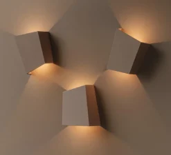 Applique*Vibia Applique murale, Break Plus, 4114, , IP65, LED, 2700K, 113 lm, L12cm, H14cm - beige