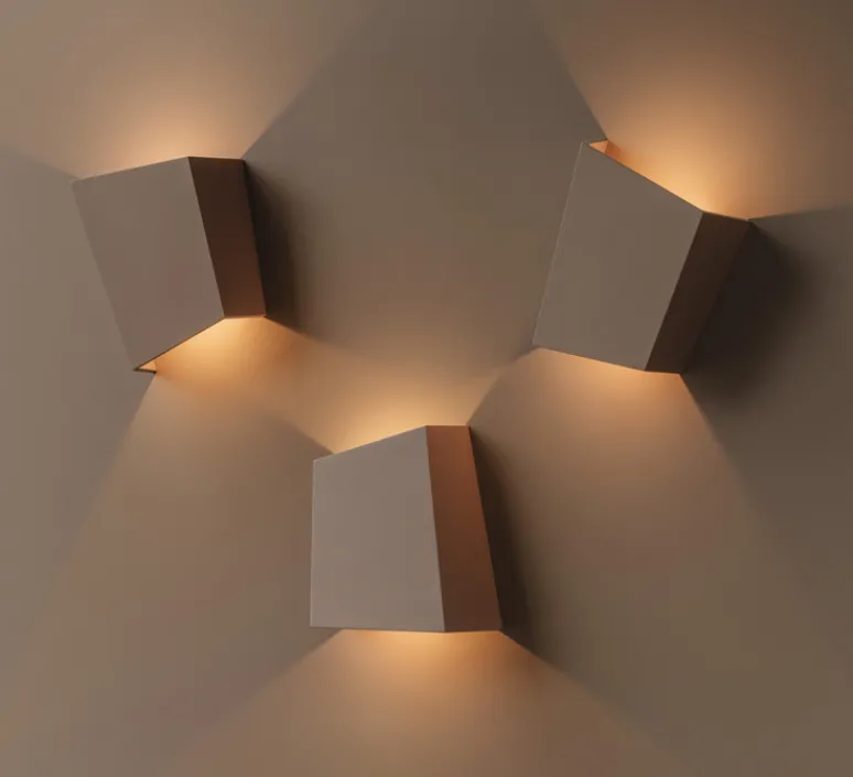 Applique*Vibia Applique murale, Break Plus, 4114, , IP65, LED, 2700K, 113 lm, L12cm, H14cm - beige