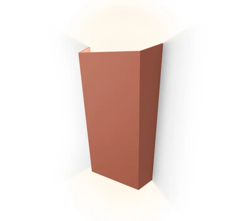 Applique*Vibia Applique murale, Break Plus, 4116, , IP65, LED, 2700K, 707 lm, L21cm, H34cm - terracotta