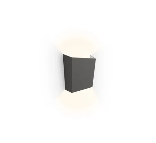 Applique murale, Break Plus, 4114, noir graphite, IP65, LED, 2700K, 113 lm, L12cm, H14cm - Vibia
