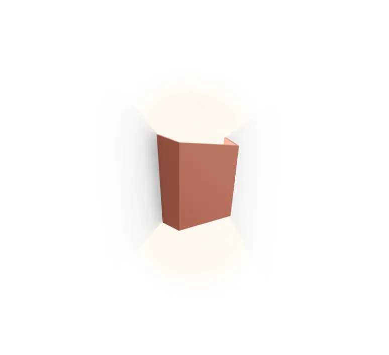 Applique*Vibia Applique murale, Break Plus, 4114, , IP65, LED, 2700K, 113 lm, L12cm, H14cm - terracotta