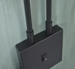 Applique*It's about Romi Applique murale, Bremen 2 bras, , L135cm, H49cm - noir