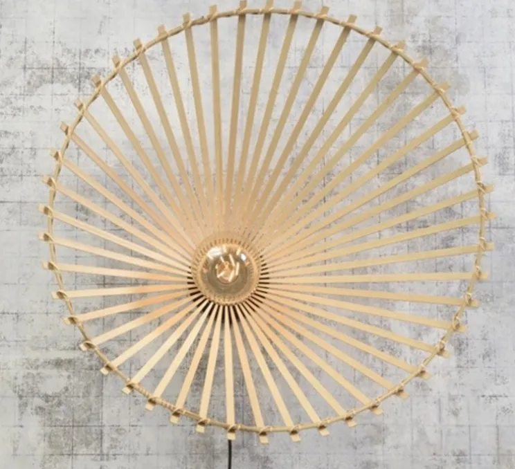 Applique murale, Bromo, naturel, Ø60cm, H13cm - Good&Mojo