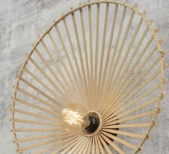 Applique murale, Bromo, naturel, Ø60cm, H13cm - Good&Mojo