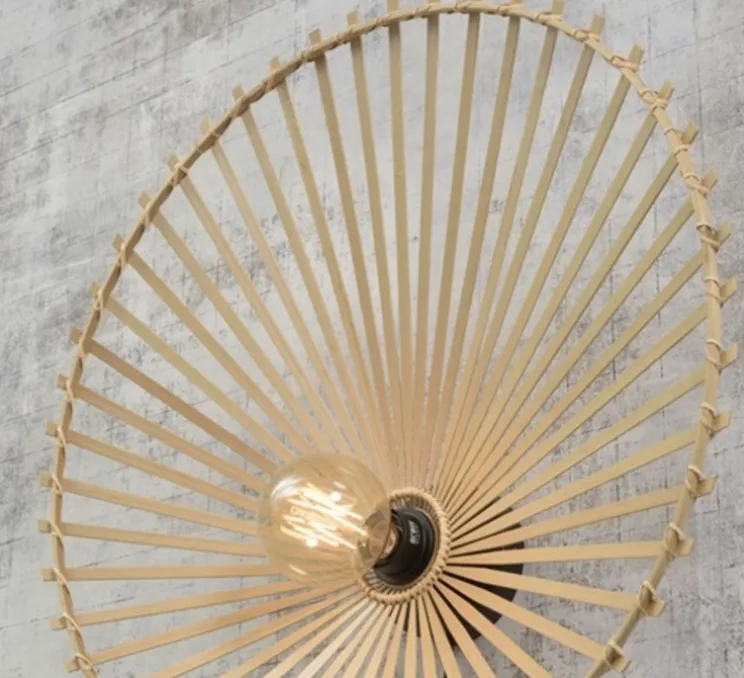 Applique murale, Bromo, naturel, Ø60cm, H13cm - Good&Mojo