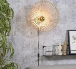 Plafonnier & Spot|Applique*Good&Mojo Applique murale, Bromo, , Ø50cm, H12cm - naturel