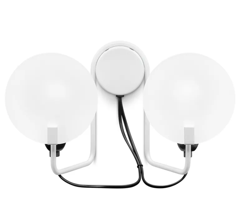 Applique*Stilnovo Applique murale, Bugia 2 light, , L24cm, H20cm - blanc