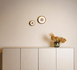 Applique*Loftlight Applique murale, Bugie, , LED, dim, 3000K, 1400 lm, Ø15cm, H4,5cm - noyer