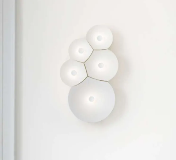 Applique murale, Bulbullia, blanc, dim, LED, 2700K, 1910lm, L37cm, H62cm - LUCEPLAN