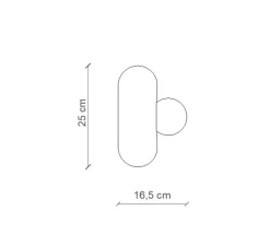 Applique*Ferroluce Applique murale, Bumbum, , L25cm, H25cm - jaune