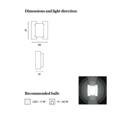 Applique*Northern Applique murale, Butterfly Perforé, vert, L20cm, H21cm - vert foncé