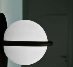 Applique murale, C Ball W1, noir, L19cm, H27cm - B-Lux