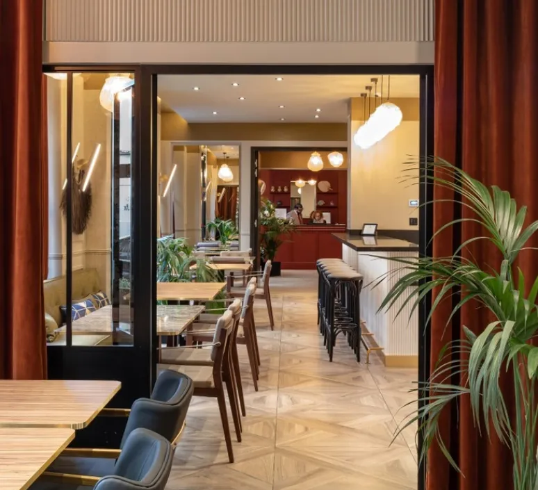 Applique*CVL Applique murale, Calée V3, satiné, LED, 960lm, 2700km, H45cm, L13,2cm - laiton