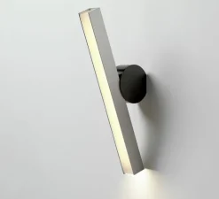 Applique murale, Calée VF, nickel satiné/graphite satiné, LED, 2700K, 960lm, L4,4cm, P20cm - CVL