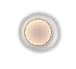 Applique*Muuto Applique murale, Calm, , LED, dim, 2200K, 710 lm, Ø50cm, H7,25cm - blanc et gris