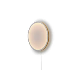 Applique murale, Calm, blanc et orange, LED, dim, 2200K, 710 lm, Ø50cm, H7,25cm - Muuto