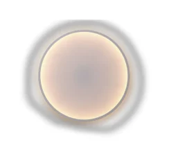 Applique*Muuto Applique murale, Calm, , LED, dim, 2200K, 1400 lm, Ø90cm, H7,25cm - blanc et gris