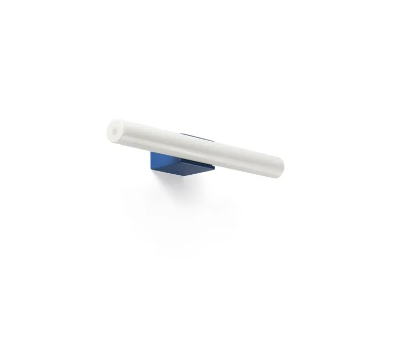 Applique*Faro Applique murale, Calma, , LED, IP44, 2700K, 430lm, L30cm, P8cm - bleu, verre opalin