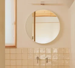 Applique*Faro Applique murale, Calma, , LED, IP44, 2700K, 608lm, L50cm, P8cm - terracotta, verre opalin