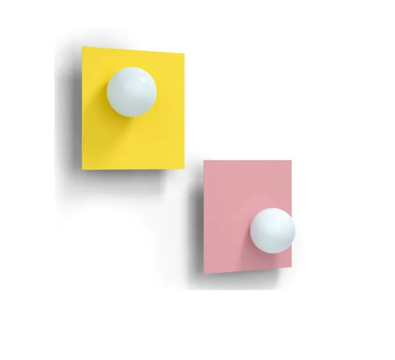 Applique*Swedish Ninja Applique murale, Candy Big square S, , L37cm, H37cm - Bubblegum rose