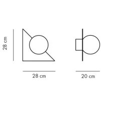 Applique murale, Candy Little Triangle S, Bubblegum rose, L28cm, H28cm - Swedish Ninja