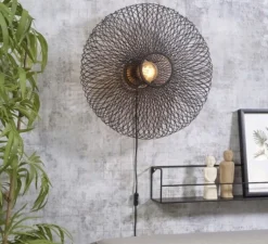 Applique*Good&Mojo Applique murale, Cango, , Ø60cm, H25cm - noir