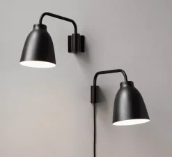 Applique*Fritz Hansen Applique murale, Caravaggio Read, , Ø35cm, H20,6cm - noir