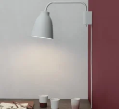 Applique*Fritz Hansen Applique murale, Caravaggio Read, , Ø35cm, H20,6cm - blanc