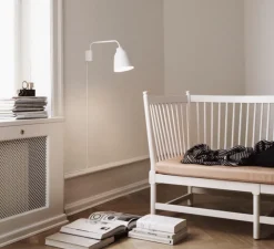 Applique*Fritz Hansen Applique murale, Caravaggio Read, , Ø35cm, H20,6cm - blanc