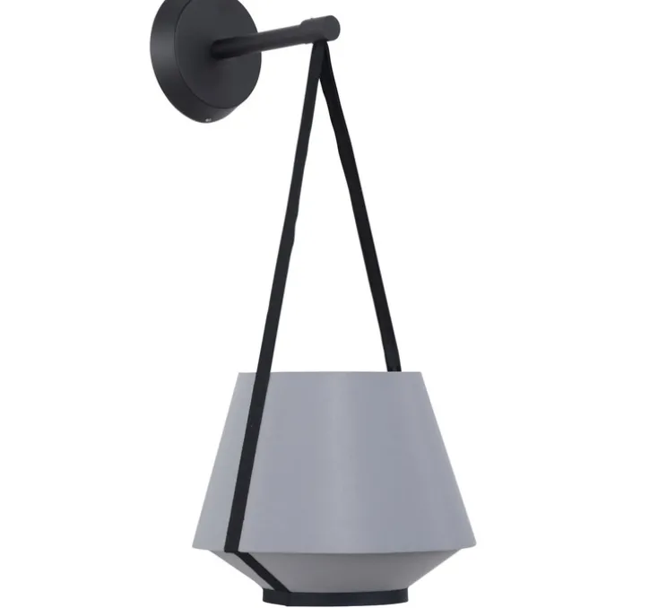 Applique murale, Carrie, gris, L20cm, H47cm - Forestier