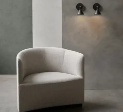 Applique murale, Cast, noir, IP44, LED, 2700K, 181 lm, L12,5cm, H19,6cm - Audo Copenhagen