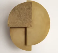 Applique*Ombre portée Applique murale, Celest XL Gold, , LED, 2700k, 210 lm, L28cm, H31cm - laiton, brossé, martelé et ciré