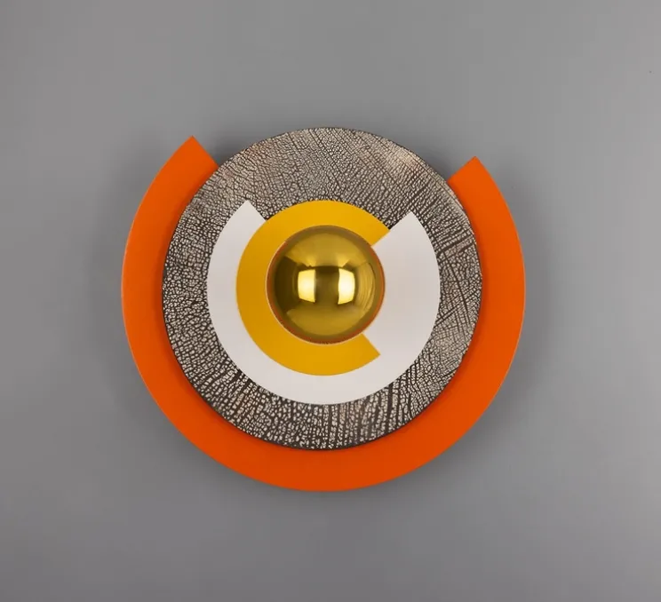 Applique murale, Celestial, Mars, laiton poli, Ø35cm, H35cm - Mullan Lighting