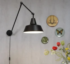 Applique*It's about Romi Applique murale, Chicago WA, , Ø36cm, L60 à 150cm - noir