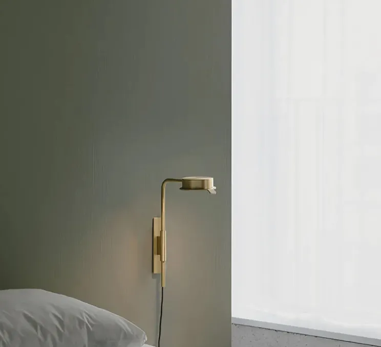 Applique murale, Chipperfield W, laiton, LED, 2700K, 690lm, L9,4cm, H30cm - Wastberg