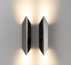 Applique murale, Chival Up/Down 292 2x, Noir chrome, LED, dim, 2700K, 713 lm, L7,1cm, H29,2cm - Modular