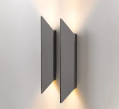 Applique murale, Chival Up/Down 292 2x, Noir chrome, LED, dim, 2700K, 713 lm, L7,1cm, H29,2cm - Modular