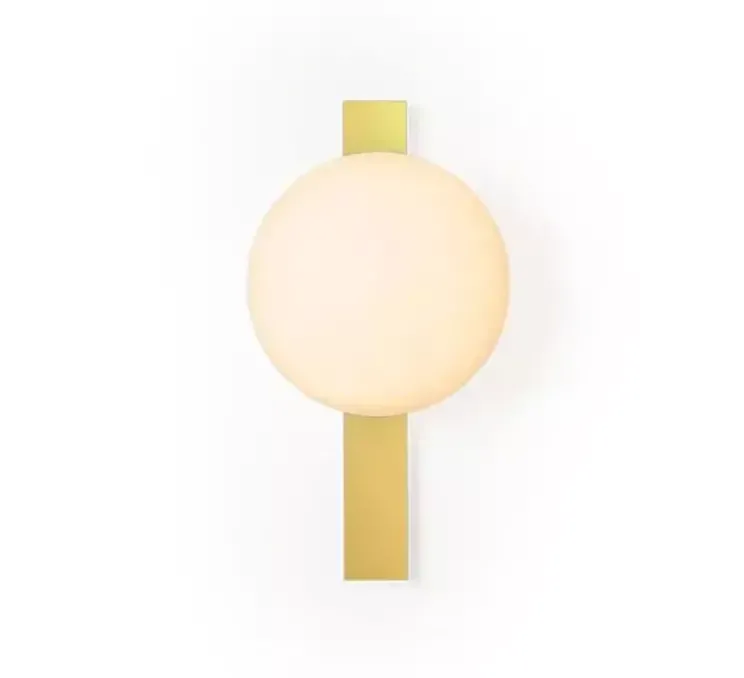 Applique murale, Circ A-3720, version indoor, or mat, LED, dim, 2700K, 870 lm, L16cm, H30cm - Estiluz
