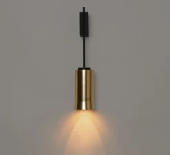 Applique*Santa & Cole Applique murale, Cirio, , LED, dim, 2700K, 176 lm, L11cm, H54cm - laiton