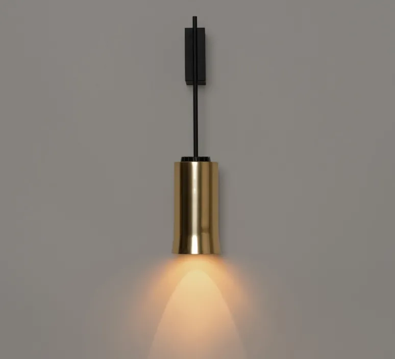 Applique*Santa & Cole Applique murale, Cirio, , LED, dim, 2700K, 176 lm, L11cm, H54cm - laiton