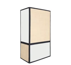 Applique murale, Céleste, Rabane, Coton, écru, noir, L21cm, H36cm - Sarah Lavoine