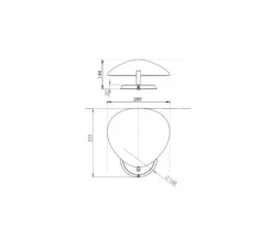 Applique*Gubi Applique murale, Cobra, , H33,3cm, L28,9cm - blanc mat