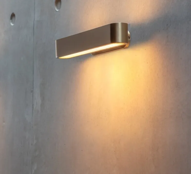 Applique murale, Colt Flush, laiton, LED, 2700K, L41cm, H6cm - Bert Frank