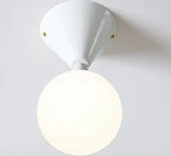 Applique murale, Cone and Sphere , blanc, Ø13,5cm, P13,5cm - ATELIER ARETI